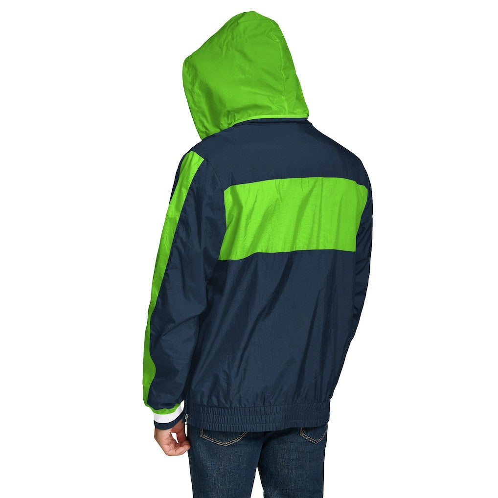 Seattle Seahawks Tommy Hilfiger Gael Lightweight Half-Zip Pullover Hoodie Jacket - College Navy Hoodies