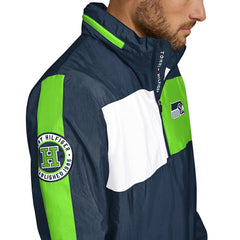 Seattle Seahawks Tommy Hilfiger Gael Lightweight Half-Zip Pullover Hoodie Jacket - College Navy Hoodies