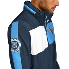 Tennessee Titans Tommy Hilfiger Gael Lightweight Half-Zip Hoodie Jacket - Navy Hoodies
