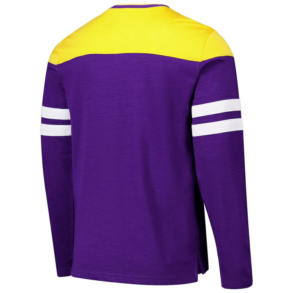 Minnesota Vikings G-III Sports by Carl Banks Adaptive Hail Mary Long Sleeve T-Shirt - Purple/Gold T-shirts