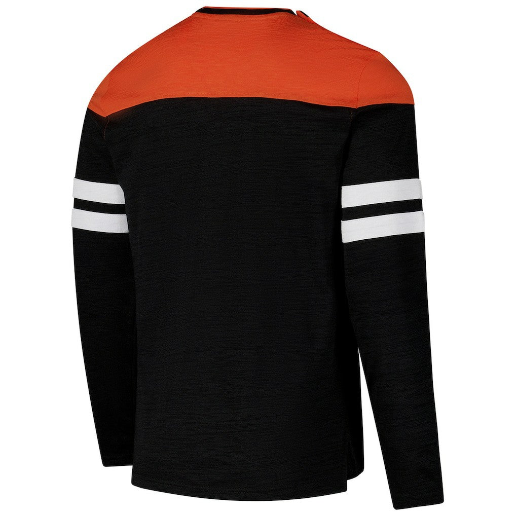 Cincinnati Bengals G-III Sports by Carl Banks Adaptive Hail Mary Long Sleeve T-Shirt - Black/Orange T-shirts