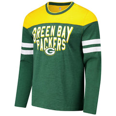 Green Bay Packers G-III Sports by Carl Banks Adaptive Hail Mary Long Sleeve T-Shirt - Green/Gold T-shirts