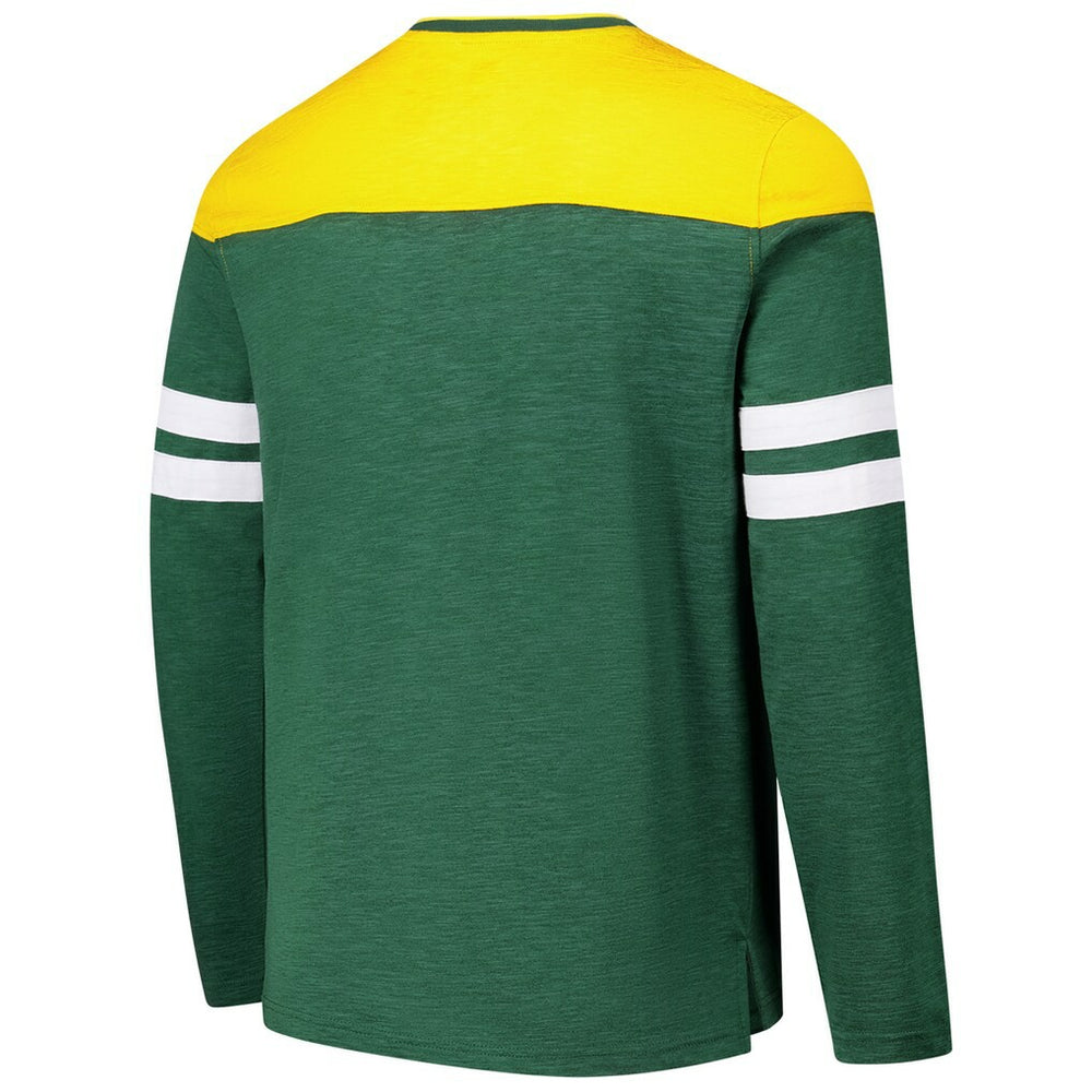 Green Bay Packers G-III Sports by Carl Banks Adaptive Hail Mary Long Sleeve T-Shirt - Green/Gold T-shirts