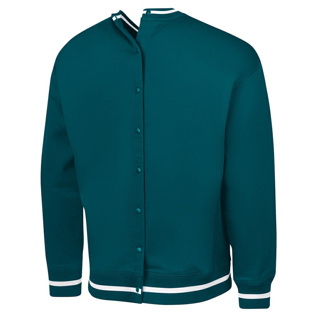 Philadelphia Eagles G-III Sports by Carl Banks Adaptive Blocker Fleece Pullover Sweatshirt - Midnight Green Pullover