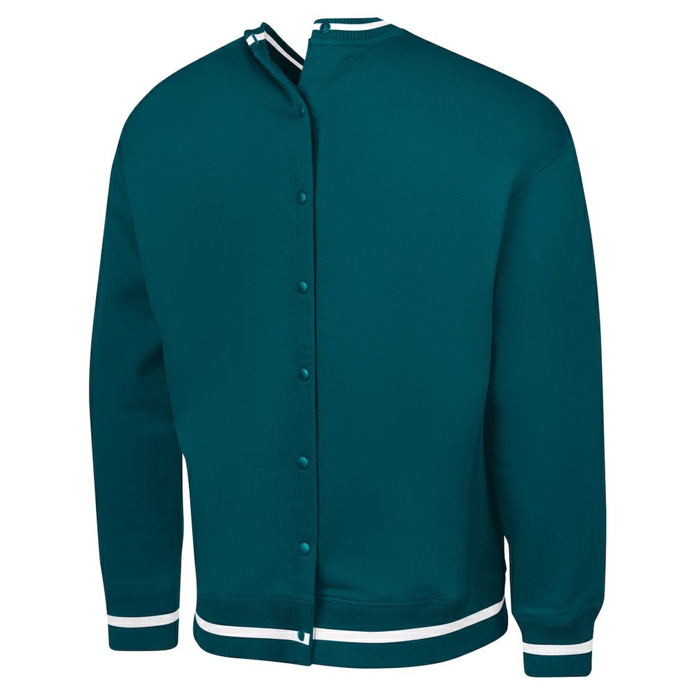 Philadelphia Eagles G-III Sports by Carl Banks Adaptive Blocker Fleece Pullover Sweatshirt - Midnight Green Pullover
