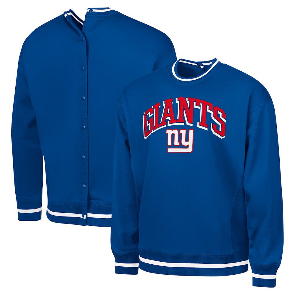New York Giants G-III Sports by Carl Banks Adaptive Blocker Fleece Pullover Sweatshirt - Royal Pullover