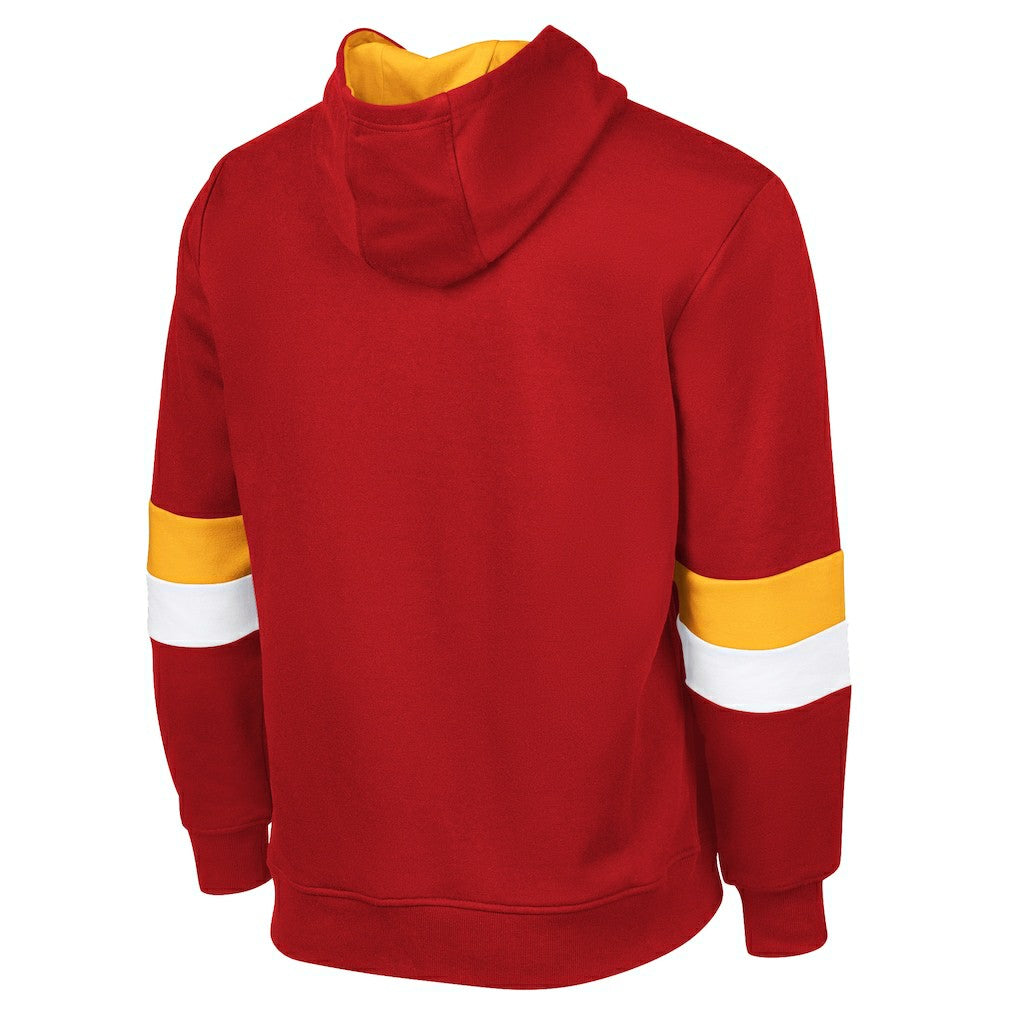 Kansas City Chiefs G-III Sports by Carl Banks Adaptive Faceoff Pullover Hoodie - Red/Gold Hoodies
