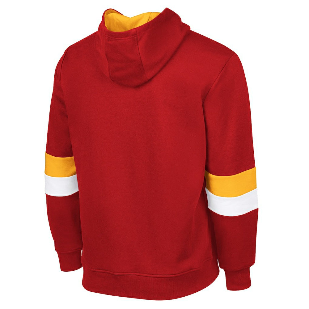 Kansas City Chiefs G-III Sports by Carl Banks Adaptive Faceoff Pullover Hoodie - Red/Gold Hoodies
