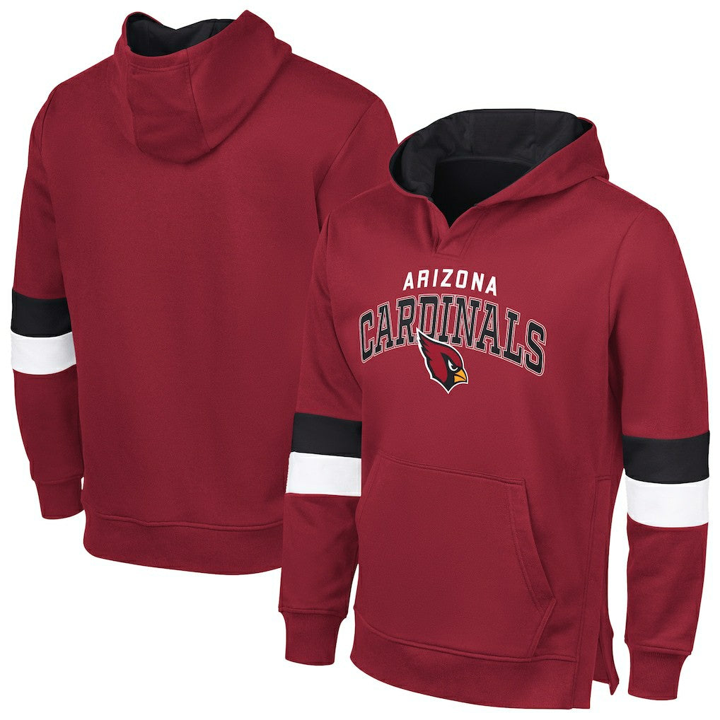 Arizona Cardinals G-III Sports by Carl Banks Adaptive Faceoff Pullover Hoodie - Cardinal/Black Hoodies