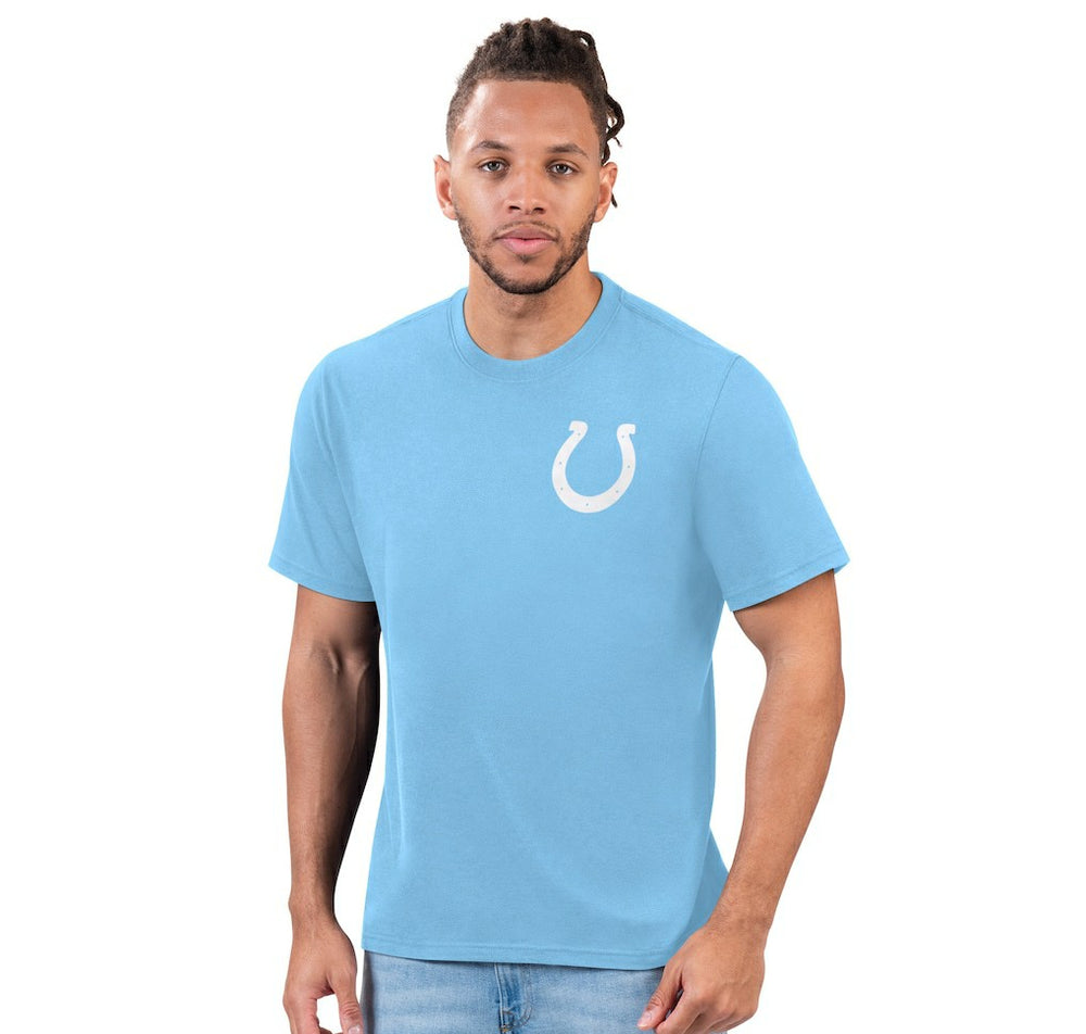 Indianapolis Colts Margaritaville Flip Flop T-Shirt - Light Blue T-shirts
