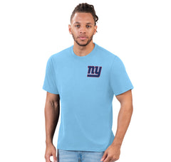 New York Giants Margaritaville Flip Flop T-Shirt - Light Blue T-shirts