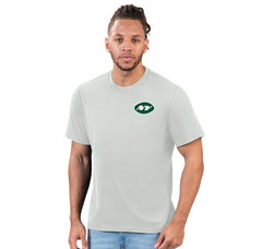 New York Jets Margaritaville Flip Flop T-Shirt - Gray T-shirts