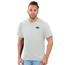 Baltimore Ravens Margaritaville Flip Flop T-Shirt - Gray T-shirts