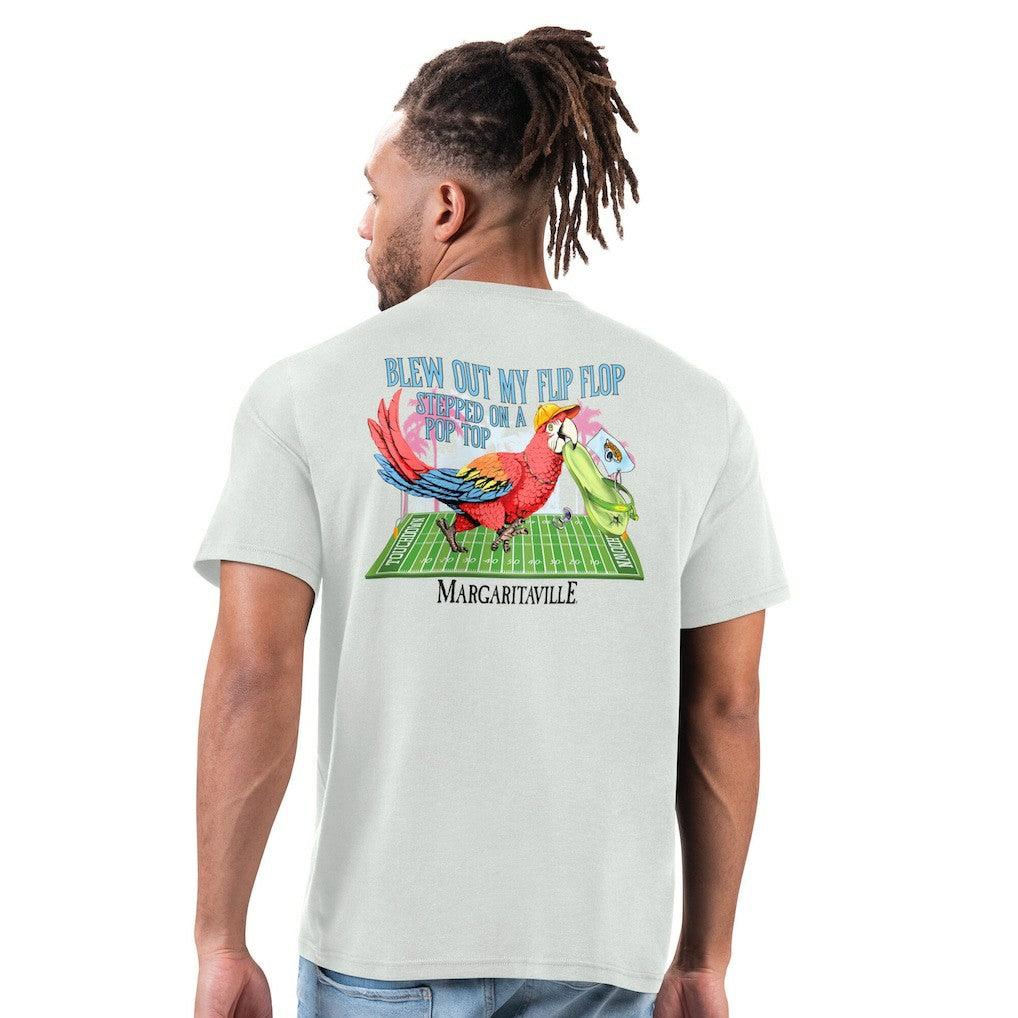 Jacksonville Jaguars Margaritaville Flip Flop T-Shirt - Gray T-shirts