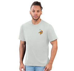 Minnesota Vikings Margaritaville Flip Flop T-Shirt - Gray T-shirts