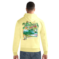 New Orleans Saints Margaritaville Time Flies Garment Dyed Pullover Hoodie - Gold Hoodies