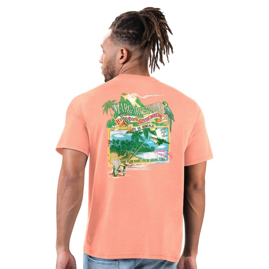 Cincinnati Bengals Margaritaville Time Flies T-Shirt - Orange T-shirts