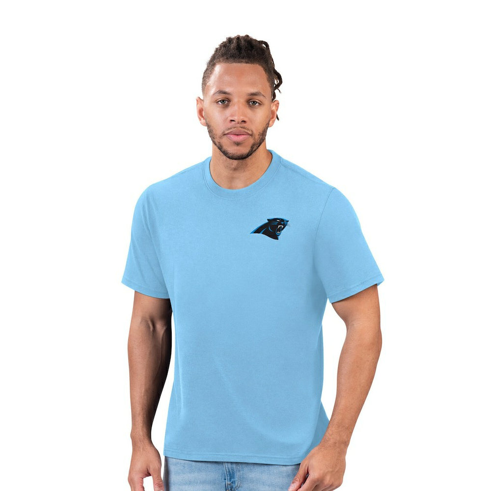 Carolina Panthers Margaritaville Time Flies T-Shirt - Light Blue T-shirts