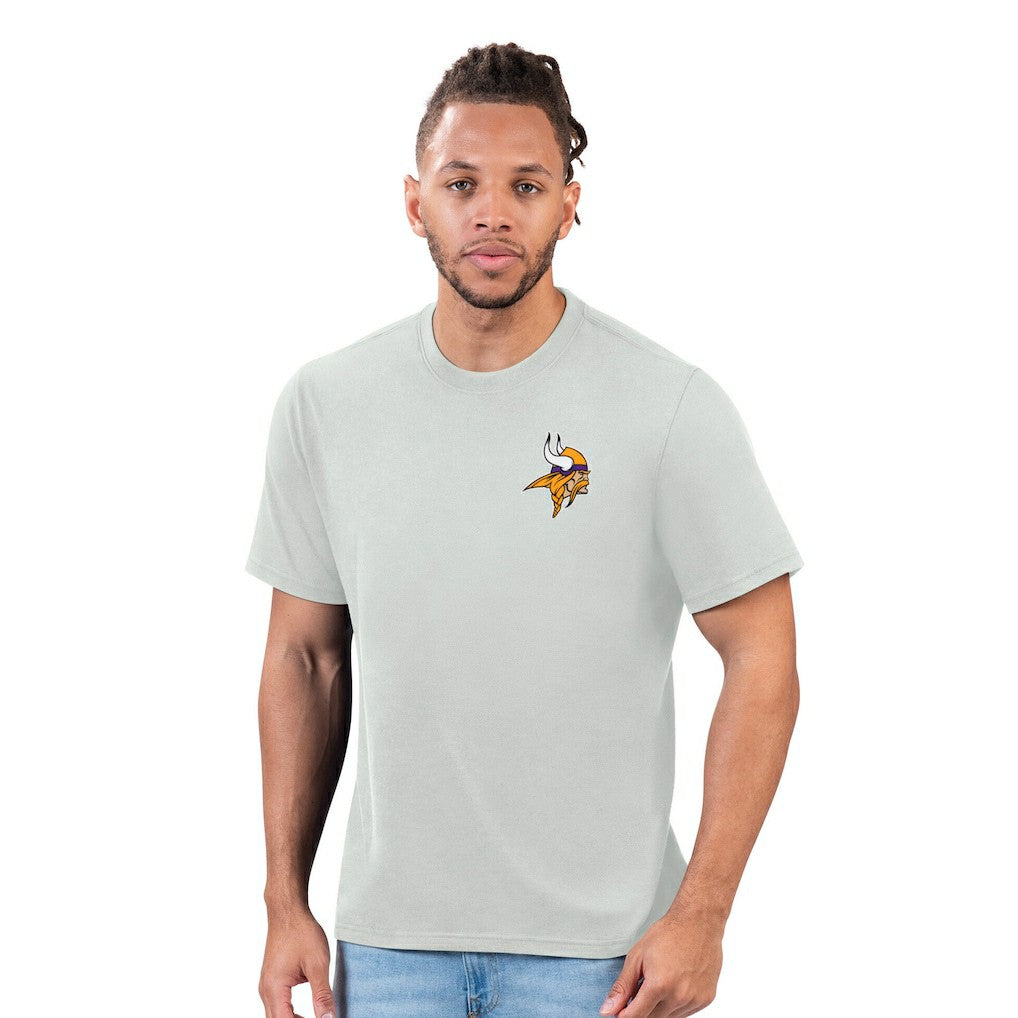 Minnesota Vikings Margaritaville Time Flies T-Shirt - Gray T-shirts