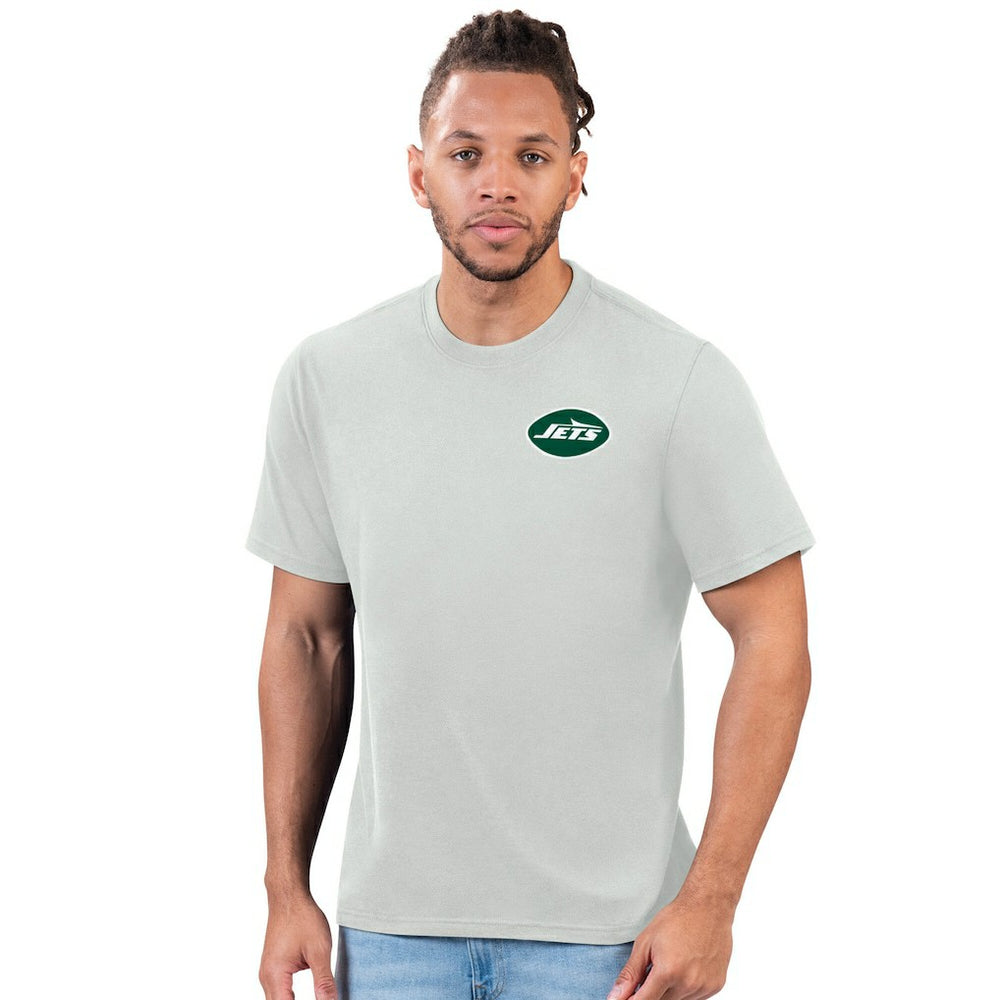 New York Jets Margaritaville Time Flies T-Shirt - Gray T-shirts