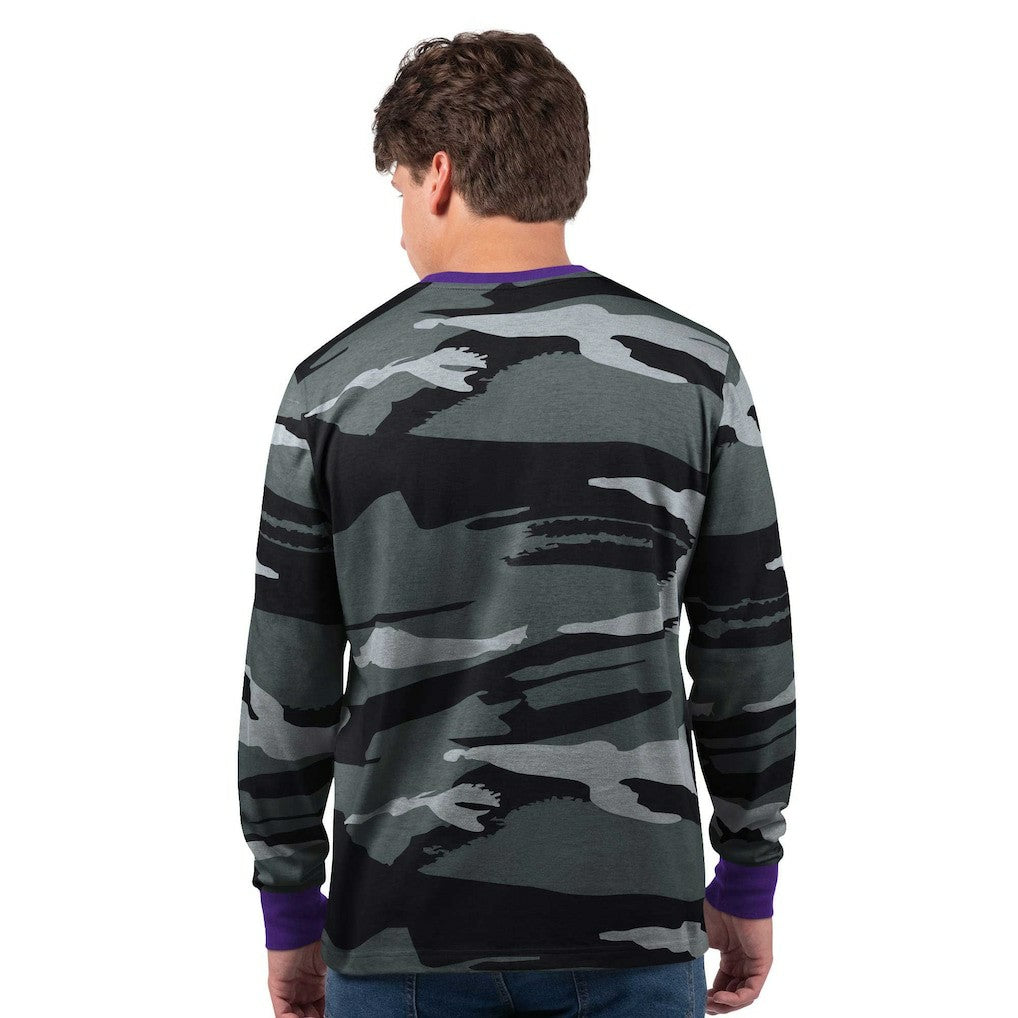 Minnesota Vikings Starter Thursday Night Gridiron Long Sleeve T-Shirt- Gray - Gray T-shirts