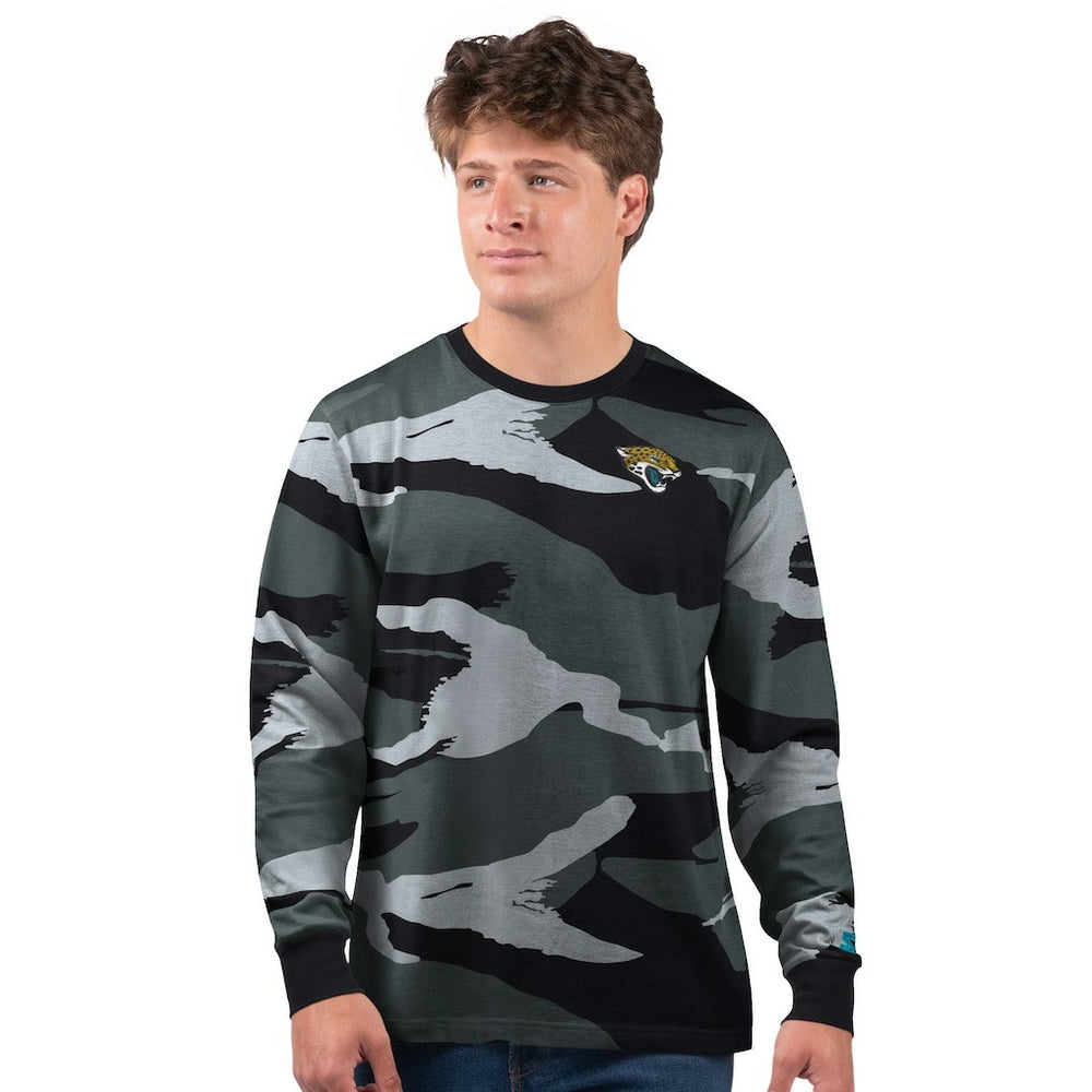 Jacksonville Jaguars Starter Thursday Night Gridiron Long Sleeve T-Shirt- Gray - Gray T-shirts