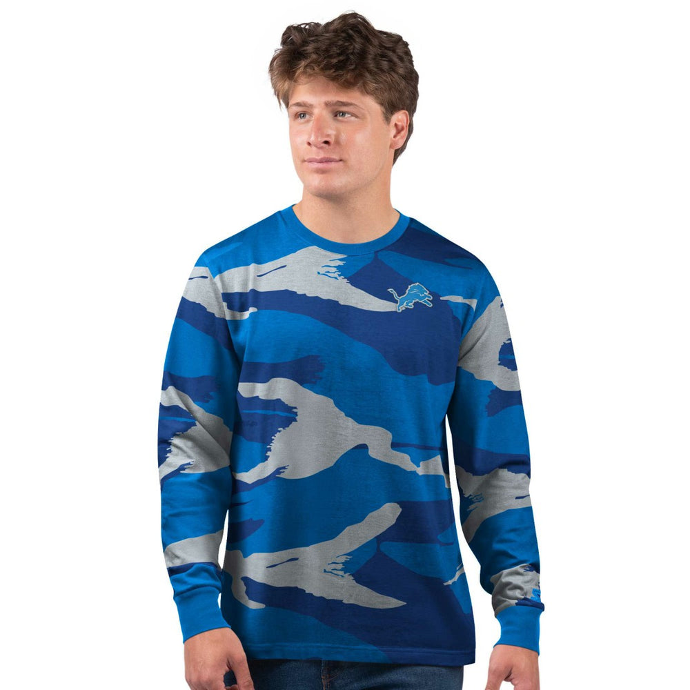 Detroit Lions Starter Thursday Night Gridiron Long Sleeve T-Shirt- Gray - Gray T-shirts
