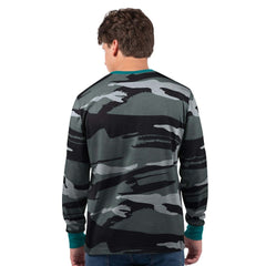 Miami Dolphins Starter Thursday Night Gridiron Vintage Logo Long Sleeve T-Shirt - Gray/Charcoal T-shirts