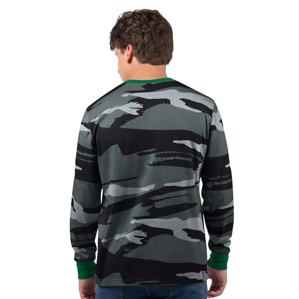 Philadelphia Eagles Starter Thursday Night Gridiron Vintage Logo Long Sleeve T-Shirt - Gray T-shirts