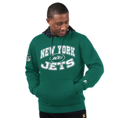 New York Jets Starter Thursday Night Gridiron Pullover Hoodie - Green Hoodies