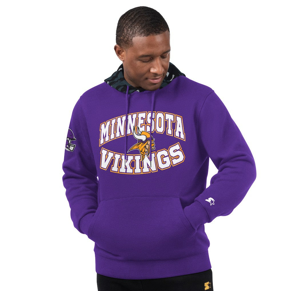 Minnesota Vikings Starter Thursday Night Gridiron Pullover Hoodie - Purple Hoodies