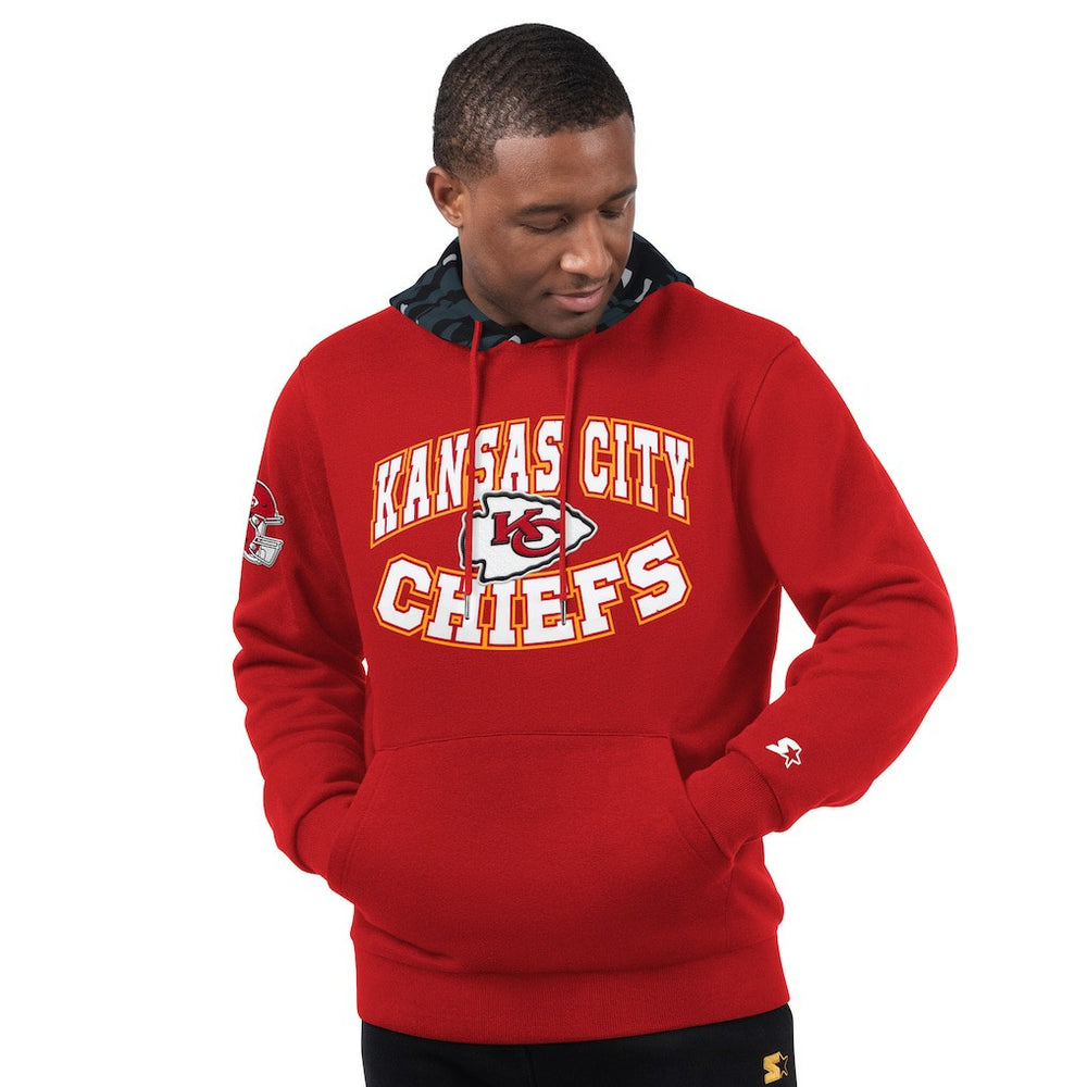Kansas City Chiefs Starter Thursday Night Gridiron Pullover Hoodie - Red Hoodies