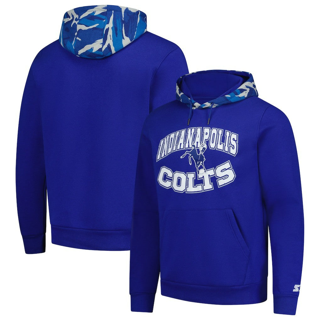 Indianapolis Colts Starter Thursday Night Gridiron Vintage Logo Pullover Hoodie - Royal Hoodies