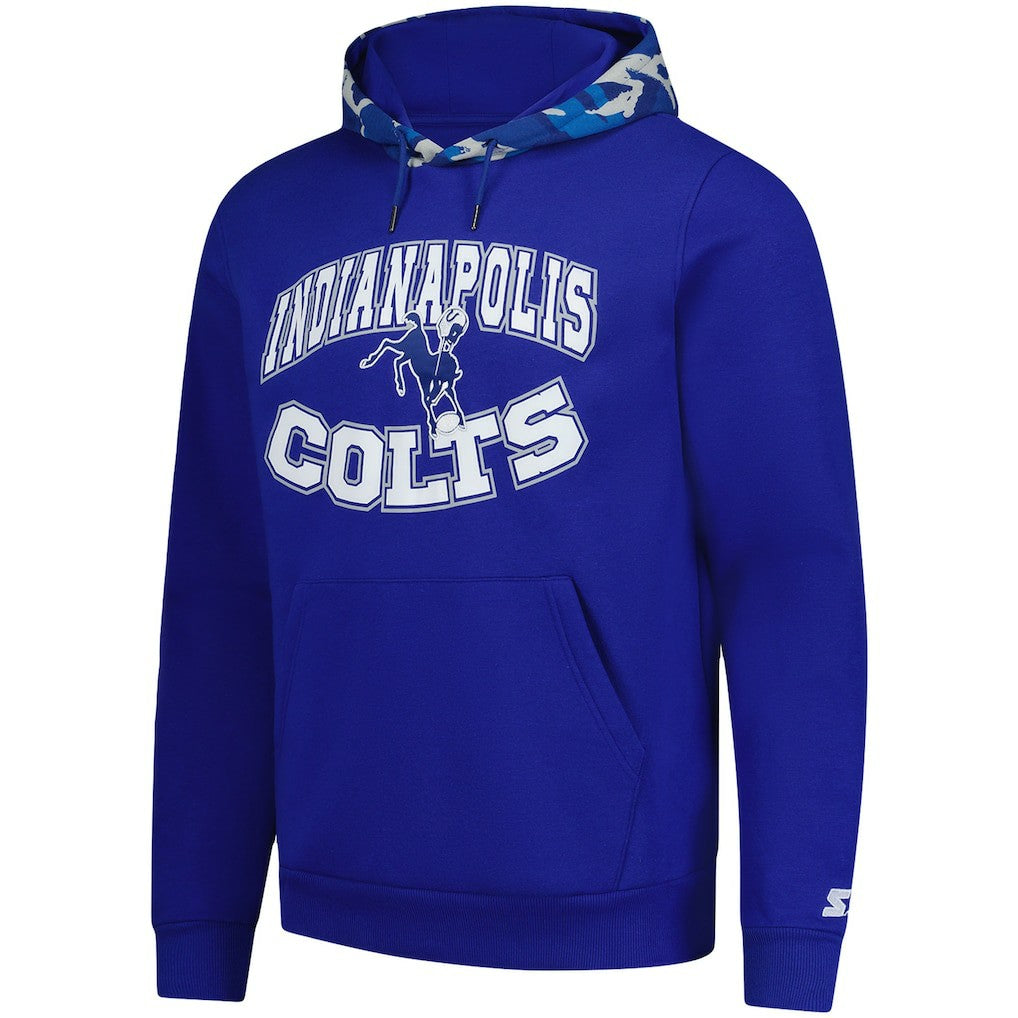 Indianapolis Colts Starter Thursday Night Gridiron Vintage Logo Pullover Hoodie - Royal Hoodies