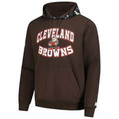 Cleveland Browns Starter Thursday Night Gridiron Vintage Logo Pullover Hoodie - Brown Hoodies