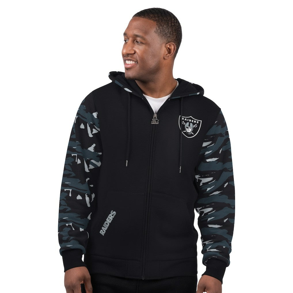 Las Vegas Raiders Starter Thursday Night Gridiron Full-Zip Hoodie - Black Hoodies