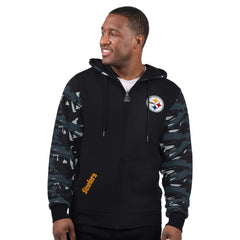 Pittsburgh Steelers Starter Thursday Night Gridiron Full-Zip Hoodie - Black Hoodies