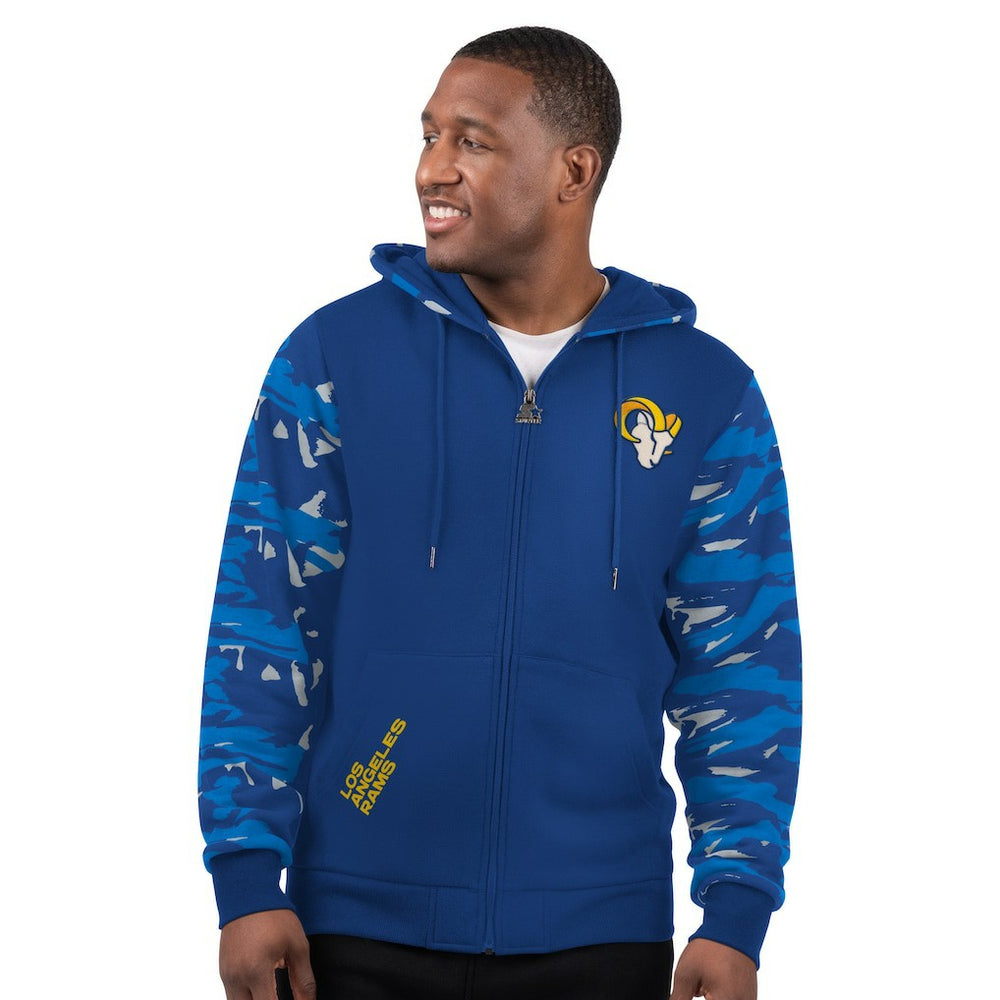 Los Angeles Rams Starter Thursday Night Gridiron Full-Zip Hoodie - Royal Hoodies
