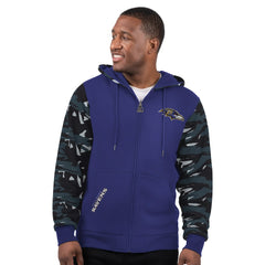 Baltimore Ravens Starter Thursday Night Gridiron Full-Zip Hoodie - Purple Hoodies