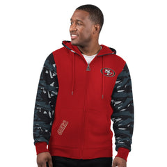 San Francisco 49ers Starter Thursday Night Gridiron Full-Zip Hoodie - Scarlet Hoodies