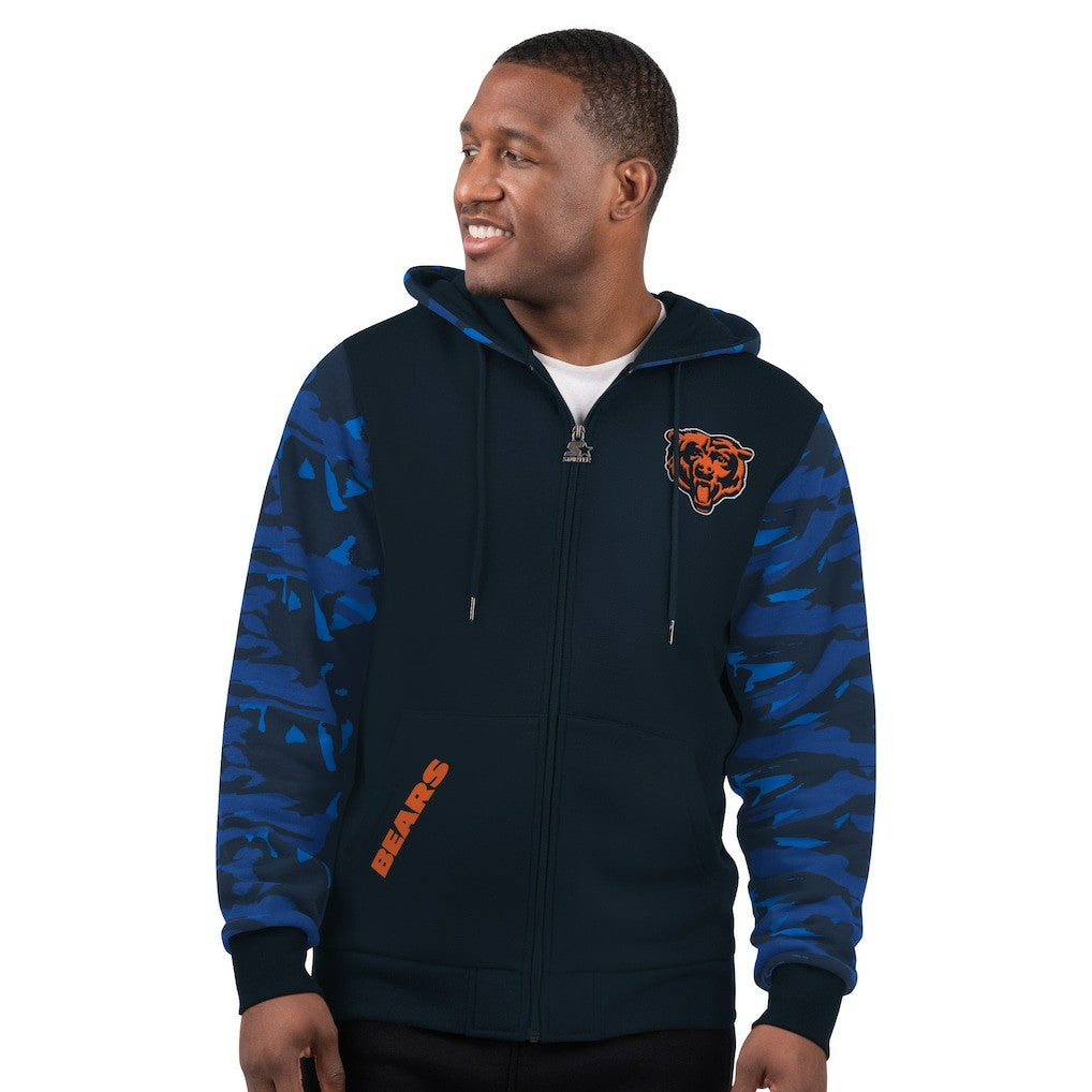 Chicago Bears Starter Thursday Night Gridiron Full-Zip Hoodie - Navy Hoodies