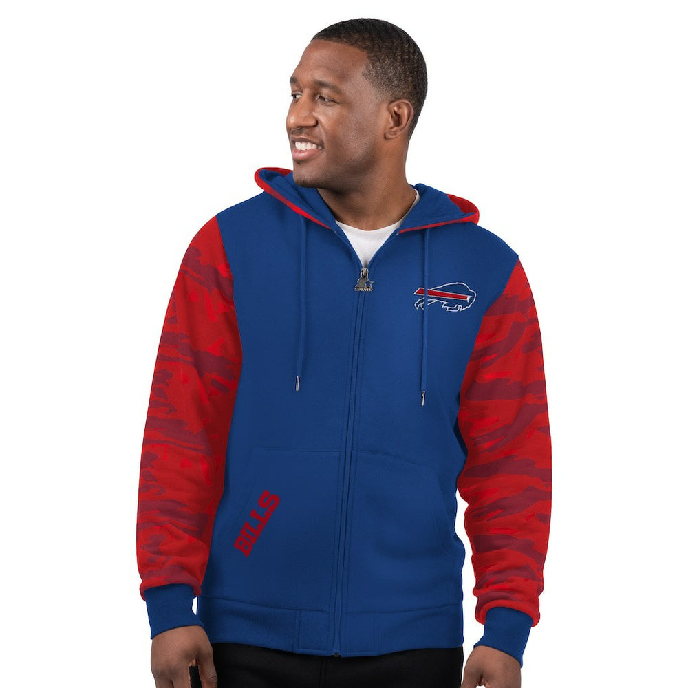 Buffalo Bills Starter Thursday Night Gridiron Full-Zip Hoodie - Royal Hoodies