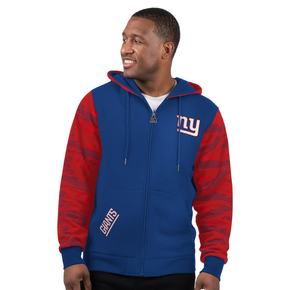 New York Giants Starter Thursday Night Gridiron Full-Zip Hoodie - Royal Hoodies