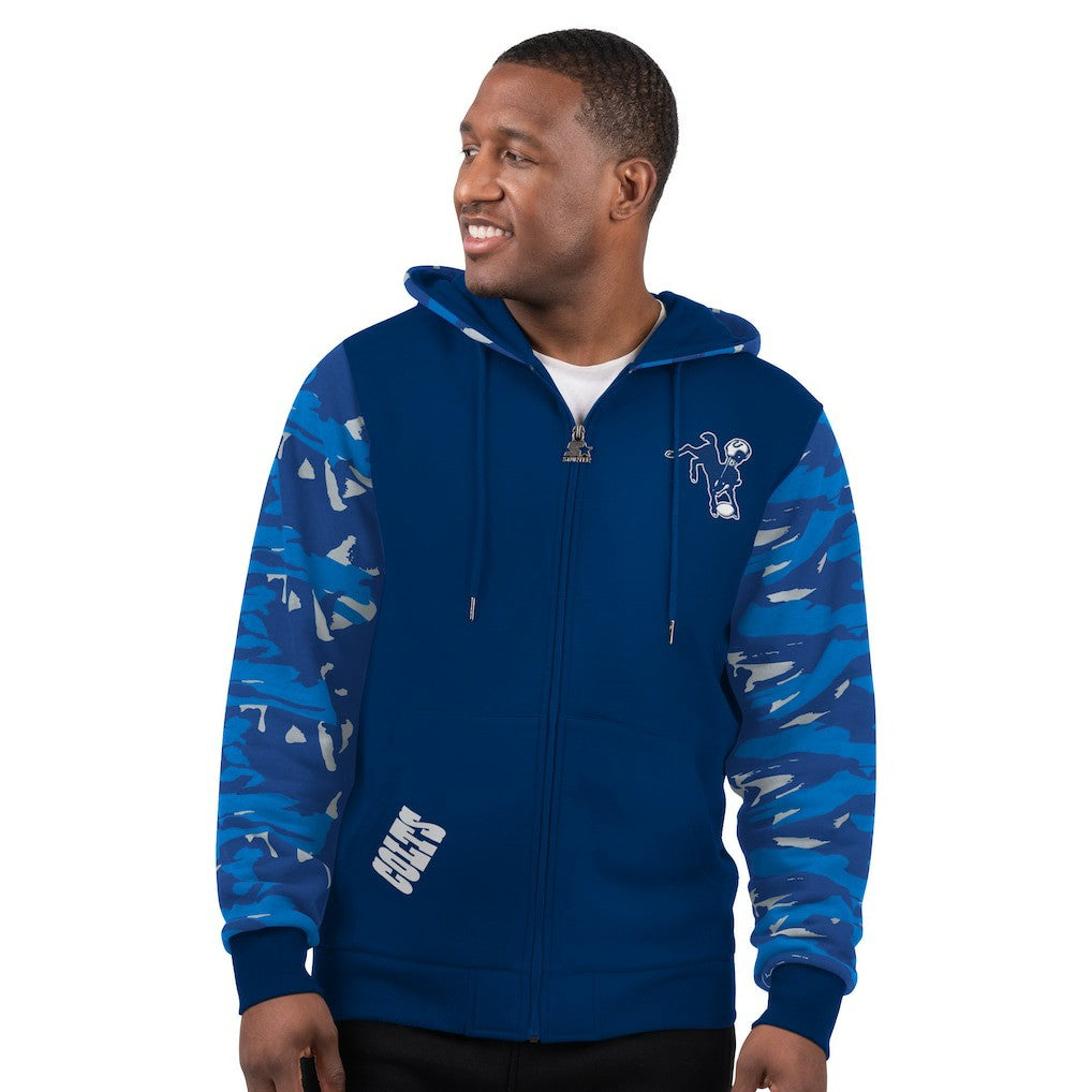 Indianapolis Colts Starter Thursday Night Gridiron Vintage Logo Full-Zip Hoodie - Royal Hoodies