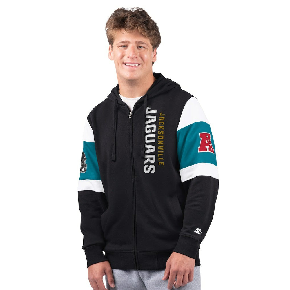 Jacksonville Jaguars Starter Extreme Full-Zip Hoodie - Black Hoodies