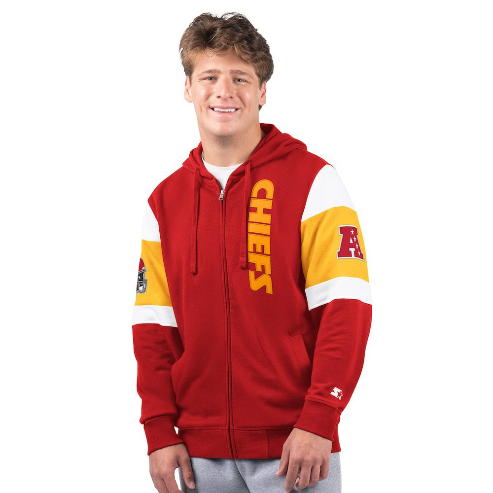 Kansas City Chiefs Starter Extreme Full-Zip Hoodie - Red Hoodies