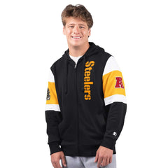 Pittsburgh Steelers Starter Extreme Full-Zip Hoodie - Black Hoodies