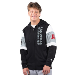 Las Vegas Raiders Starter Extreme Full-Zip Hoodie - Black Hoodies
