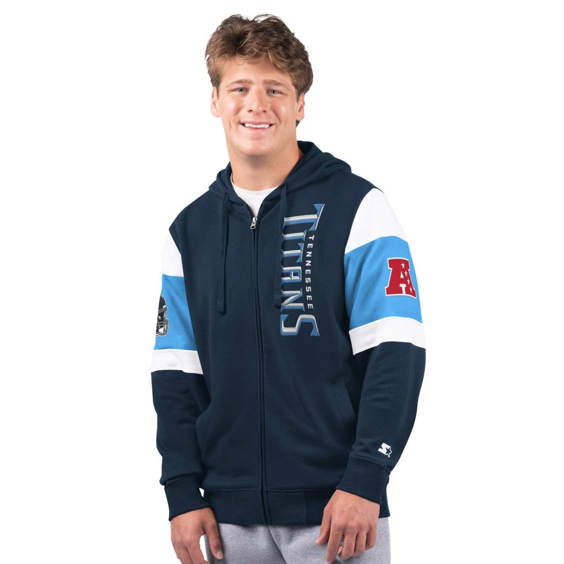 Tennessee Titans Starter Extreme Full-Zip Hoodie - Navy Hoodies