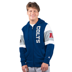 Indianapolis Colts Starter Extreme Full-Zip Hoodie - Royal Hoodies